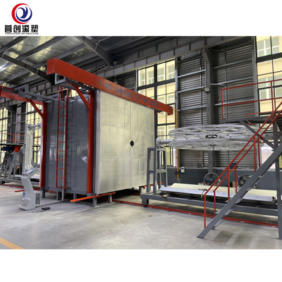 Beli Mesin Pencetak Tangki Air Dua Stasiun / Mesin Cetak Rotary Listrik online manufacture