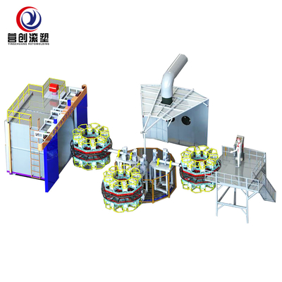Beli Mesin Rotomolding Carousel / Mesin Moulding Rotasi Untuk Plastik Berongga online manufacture