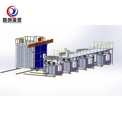 Beli Mesin Cetak Putar 63KW untuk Volume Tangki PP/PE/HDPE/LLDPE 7000L online manufacture