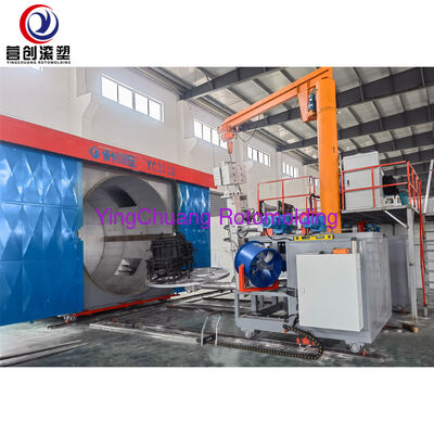 kualitas  10000L Tank Rotational Molding Machine for PP/PE/HDPE/LLDPE Material Made in China pabrik