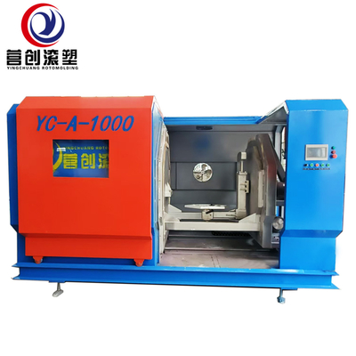 Beli Mesin Rotomolding Pemanasan Listrik dengan 30KW Power Air Cooled 100KG Load Capacity Sertifikat CE/ISO9001 online manufacture