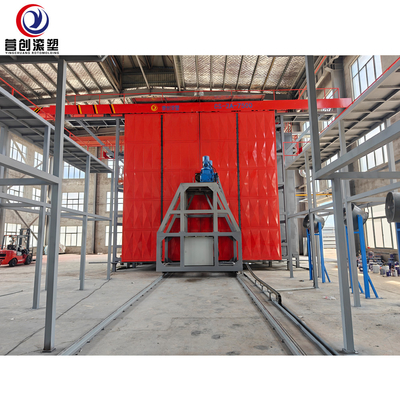 Beli Mesin Rotomolding Shuttle Otomatis Untuk Produksi Produk Kotak Menara Air Besar online manufacture
