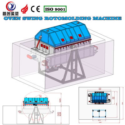 Beli 220V/380V Otomatis Rotomoulding Tangki Air Mesin Membuat online manufacture