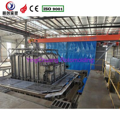 Beli INGCHUANG 6.5m Mesin Rotomolding Antar-Jemput Bi-Axial Oven Besar, Peralatan Cetakan Rotasi Otomatis PLC Untuk Tangki Penyimpanan Energi Elektrolit LLDPE Kustom pembuatan online
