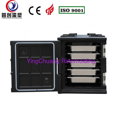 Beli YINGCHUANG OEM 75L Hitam Menangani Tipe Rotomolded Insulated Box, Busa PU Tebal Panas & Dingin Memegang GN Pan Kabinet Transportasi Makanan Untuk Katering Kantin Dapur Pusat pembuatan online
