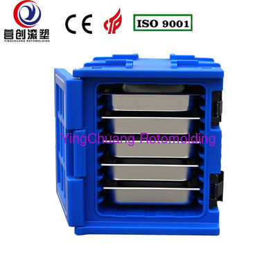 Beli YINGCHUANG OEM 75L Biru Menangani Tipe Rotomolded Insulated Box, Busa PU Tebal Panas & Dingin Memegang GN Pan Kabinet Transportasi Makanan Untuk Katering Kantin Dapur Pusat pembuatan online