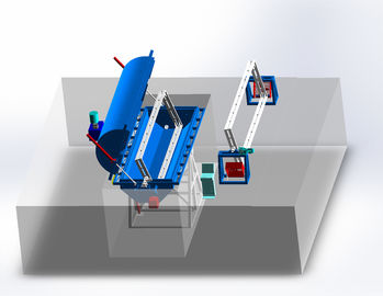 Beli Perawatan Mudah Mesin Rotomoulding Rock And Roll Dengan Delta PLC Control online manufacture