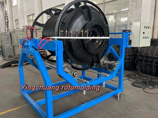 Rotomolding Open Flame Rock N Roll Machine Untuk Tangki Air