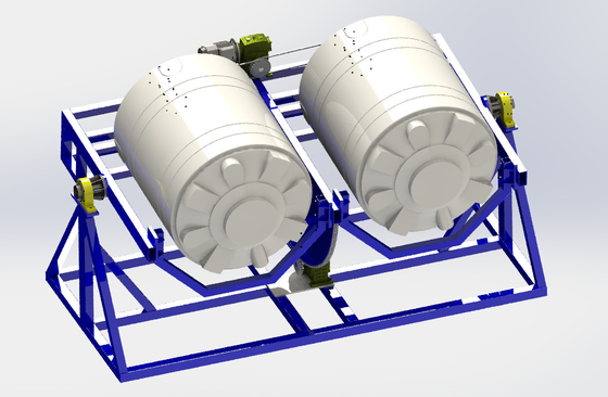 Open Fire Rock And Roll Mesin Rotomoulding / Mesin Rotary Moulding