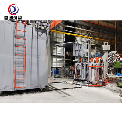 Peralatan Moulding Rotasi Bucket Plastik / Mesin Pembuat Tangki Air Oven