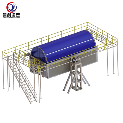 ISO9001 23KW 10000L Tangki Plastik Rotary Moulding Machine