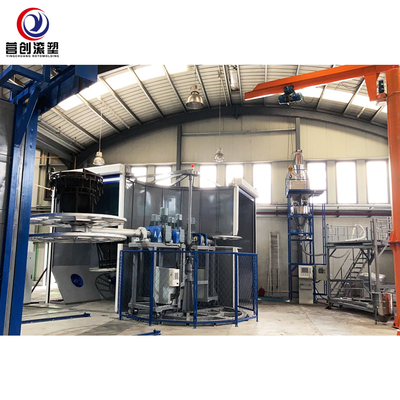 Mesin Rotomolding Multifungsi 0-50mm Ketebalan cetakan untuk memproduksi kotak pendingin