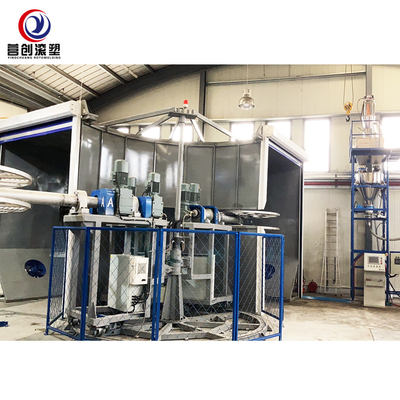 Mesin cetak putar 58kw dengan ketebalan cetakan 0-50mm 1 tahun