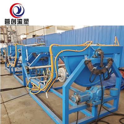 6KW-11KW Rock and Roll Rotational Moulding Machine Kinerja kecepatan tinggi