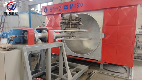 Mesin Rotomolding Shuttle dengan Kecepatan Rotasi yang Bisa Disesuaikan untuk Produksi Pabrik Manufaktur