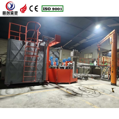 Mesin Rotomolding Carousel Produksi Khusus Dengan Kapasitas Tinggi Dan Kapasitas Suhu Tinggi