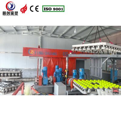 LLDPE pickleball Bi Axial Rotomoulding Machine dengan daya 62KW dan kontrol otomatis