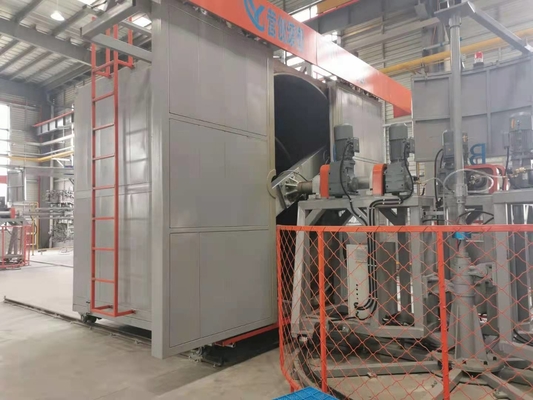 1-8rpm Rotating Speed ​​Shuttle Rotomolding Machine 1000kg Max Mould Weight