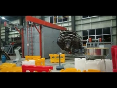 25000L Mesin Rotomolding Shuttle dua lengan untuk membentuk plastik