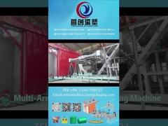 Mesin Rotomolding Shuttle Multi-lengan Yingchuang Roto CS-4A-5000 untuk Tangki Air Lapis Ganda