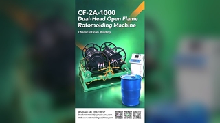 Mesin Rotomolding Api Terbuka Kepala Ganda Yingchuang CF-2A-1000 | Kontrol Suhu & Pemeriksaan Kualitas yang Tepat